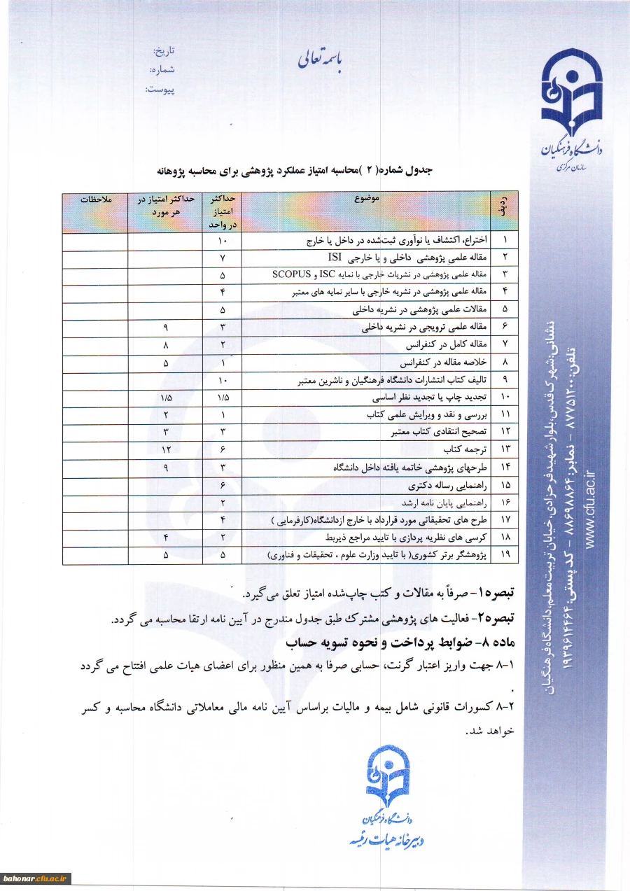 دریافت فعالیت های پژوهشی ( طرح پژوهانه ) 7