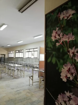 تغییرات فضاهای آموزشی و اداری و سرای دانشجویی 
مرکز شهید باهنر با پذیرش سه برابری دانشجو معلم در سال 1398 2