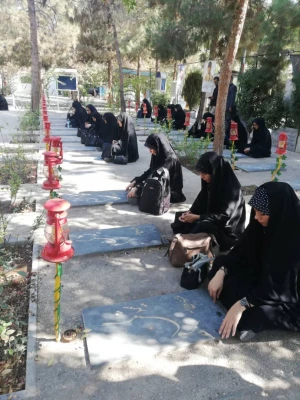 اردوی جاماندگان اربعین حسینی در گلزار شهدای بهشت زهرا 3