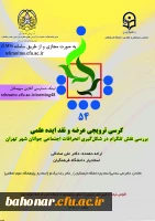 پنجاه و چهارمین کرسی ترویجی عرضه و نقد ایده علمی با عنوان «بررسی نقش تلگرام در شکل­­گیری انحرافات اجتماعی جوانان شهر تهران»
 2