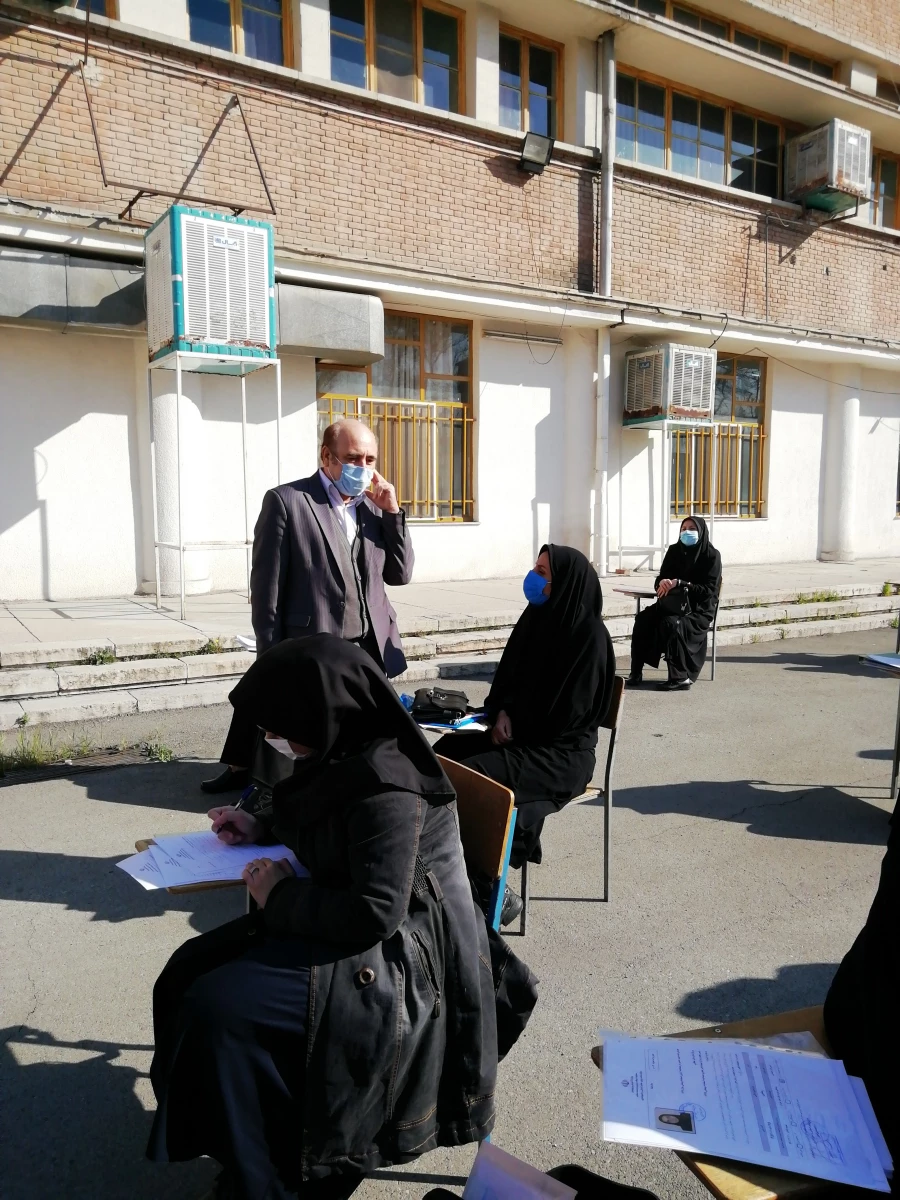 بازدید دکتر بلاغی مدیر امور پردیس های استان تهران و مسئول حراست دانشگاه فرهنگیان تهران از روند مصاحبه پذیرفته شدگان استخدامی چند برابر ظرفیت آموزش و پرورش تهران 5