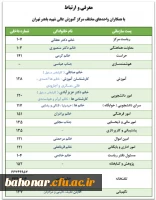 تماس با همکاران مرکز شهید باهنر تهران
