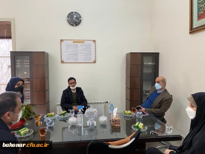 بازدید مدیرکل محترم توسعه و منابع جناب دکتر چناری از حوزه ی مالی شهید باهنر