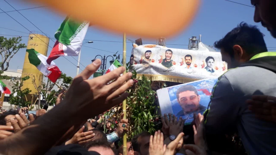 تشییع جنازه با شکوه سرداران شهید مدافعان حرم  4