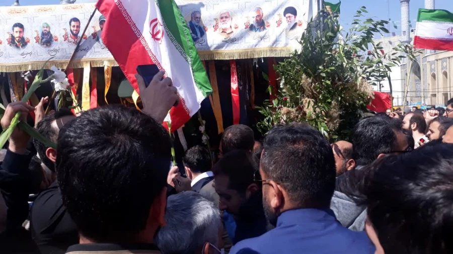 تشییع جنازه با شکوه سرداران شهید مدافعان حرم  6