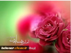 تبریک به لب زره منادی آمد ، که امام سرور و فصل شادی آمد  ،دیعنی امام هادی با علم جود جوادی آمد  2