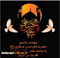 سالروز شهادت امام حسن عسگری را به عموم مسلمانان تسلیت می گوییم.
 2