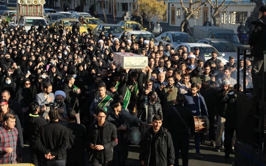 مراسم تشییع و تدفین شهید گمنام در مرکز آموزش عالی شهید باهنر تهران  4