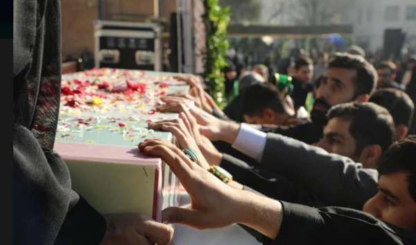 مراسم تشییع و تدفین شهید گمنام در مرکز آموزش عالی شهید باهنر تهران  8