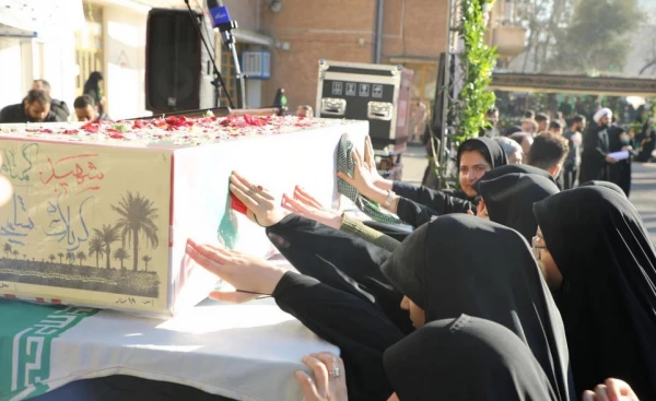 مراسم تشییع و تدفین شهید گمنام در مرکز آموزش عالی شهید باهنر تهران  9