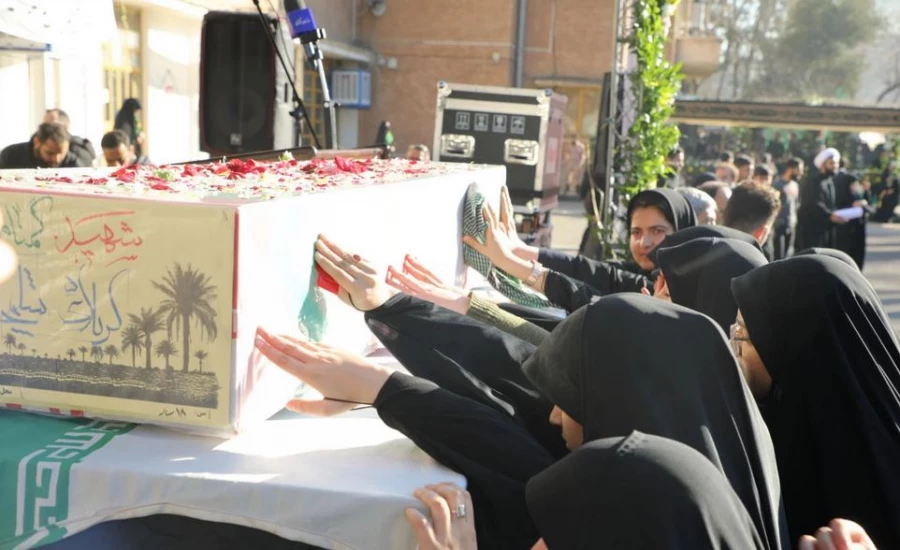 مراسم تشییع و تدفین شهید گمنام در مرکز آموزش عالی شهید باهنر تهران  9