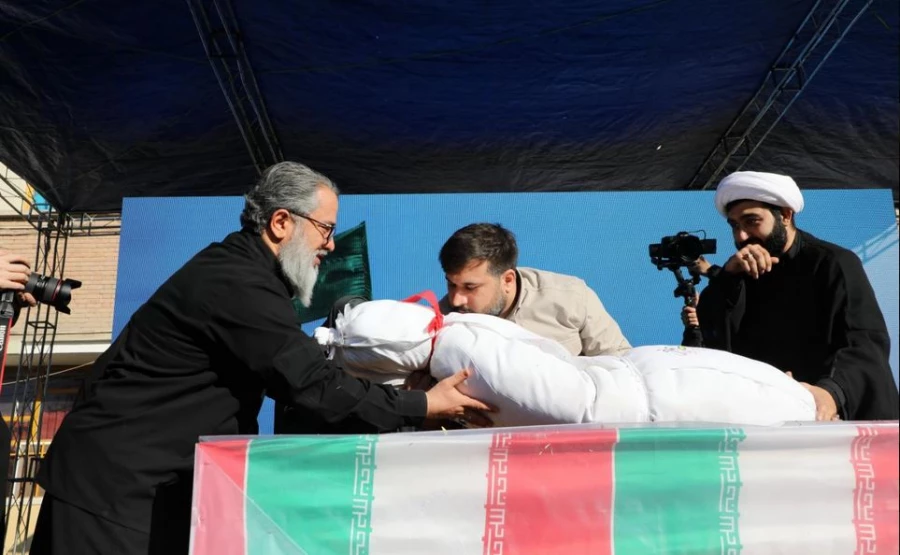 مراسم تشییع و تدفین شهید گمنام در مرکز آموزش عالی شهید باهنر تهران  10