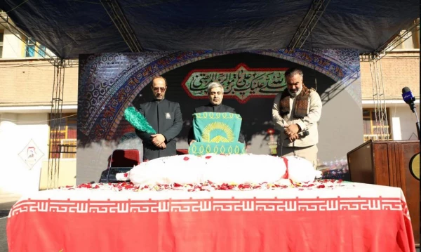 مراسم تشییع و تدفین شهید گمنام در مرکز آموزش عالی شهید باهنر تهران  12