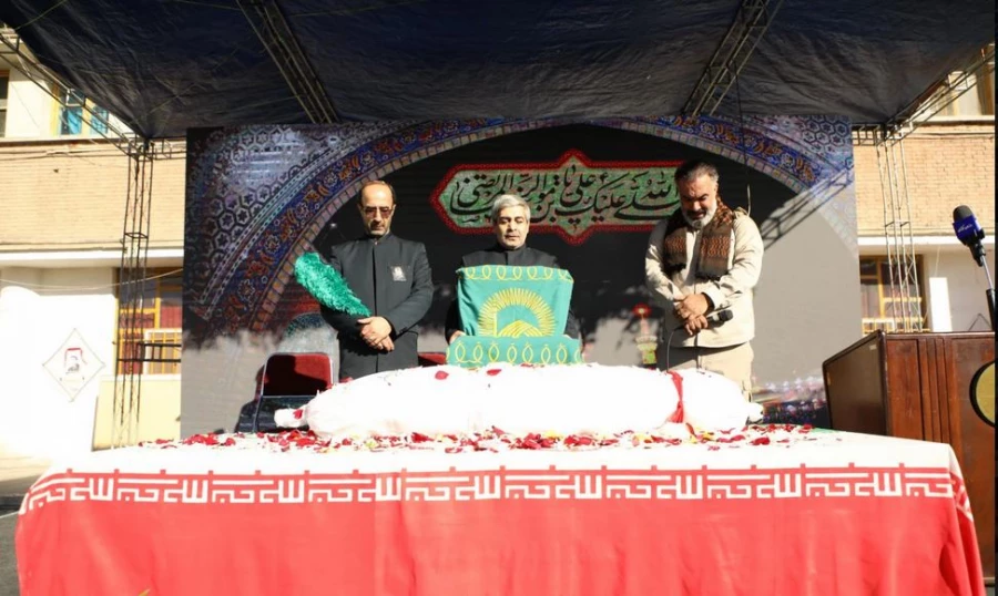 مراسم تشییع و تدفین شهید گمنام در مرکز آموزش عالی شهید باهنر تهران  12