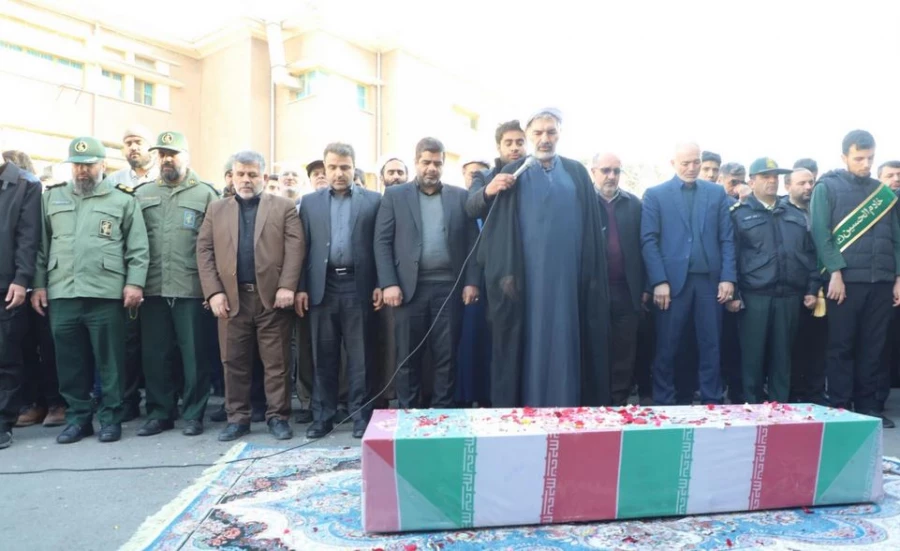 مراسم تشییع و تدفین شهید گمنام در مرکز آموزش عالی شهید باهنر تهران  15