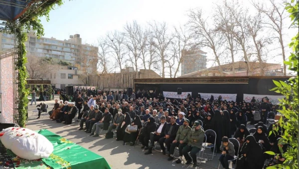 مراسم تشییع و تدفین شهید گمنام در مرکز آموزش عالی شهید باهنر تهران  22
