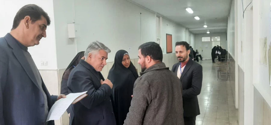 بازدید مسئولین سازمانی و استانی دانشگاه فرهنگیان از روند مصاحبه پذیرفته شدگان ارزیابی تکمیلی آزمون استخدامی دانشگاه فرهنگیان 4