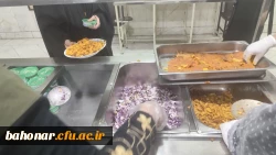 مبتنی بر مطالبه دانشجویان، از روز دوشنبه مورخ ۱۴۰۳/۱۲/۱۳ و دومین روز از ماه مبارک رمضان وعده افطار و شام به طور هم زمان از ساعت ۱۸ الی ۲۰ توزیع می شود.
 5