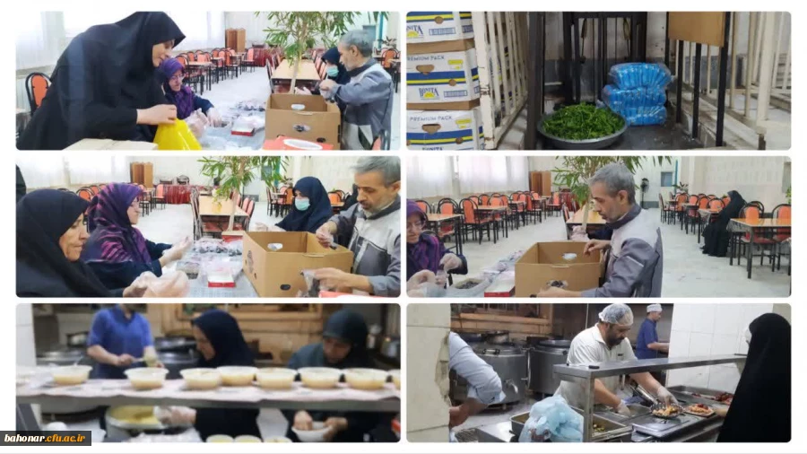 مبتنی بر مطالبه دانشجویان، از روز دوشنبه مورخ ۱۴۰۳/۱۲/۱۳ و دومین روز از ماه مبارک رمضان وعده افطار و شام به طور هم زمان از ساعت ۱۸ الی ۲۰ توزیع می شود.
 9