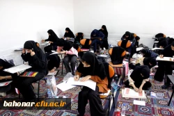 بازدید معاون دانشجویی دانشگاه فرهنگیان و رئیس دانشگاه هنرهای اسلامی استاد فرشچیان از آزمون عملی کنکور هنر در مرکز شهید باهنر 5