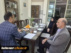 بازدید آقای مهندس مجاوری از پروژه های دانشکده شهید باهنر 4